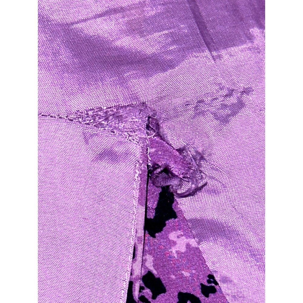 All Silk Vintage Dress by Spencer Jeremy 8 Purple Abstract Print Maxi Cocktail - Picture 11 of 11